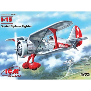 I-15 Soviet Biplane Fighter 1933 Year - Plastic Model Kit Scale 1/72 ICM 72062 - Picture 1 of 5