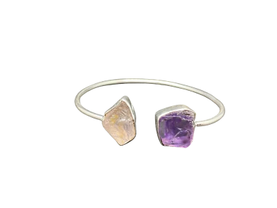 Moda Positano Gioielli - Collezione Zaffiro - Bracciale Ag 925 Ametista e Quarzo - Immagine 1 di 4