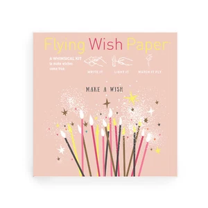 Make A Wish, Wish Paper, Write it Light it & Watch it Fly, Mini Kit, 5" x 5" - Picture 1 of 6