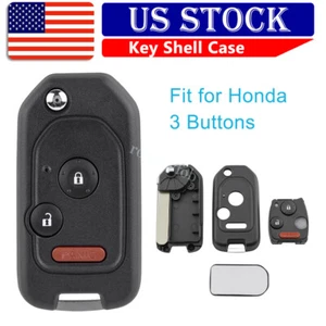 For 2003 2004 2005 2006 2007 2008 - 2013 Honda Accord Flip Key Fob Case 3 Button - Foto 1 di 10