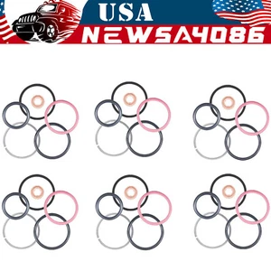 for CAT Caterpillar 3126B Diesel Fuel Injector 0R9350 O-Ring Seal Kit - 6 Set - Picture 1 of 9