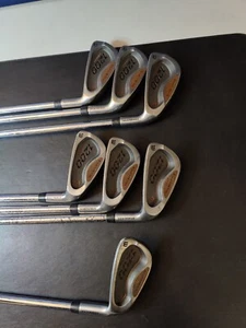 Wilson 1200 Oversize Dual Metal 3-9 Iron Set Stainless Steel Golf Clubs Starter - Picture 1 of 14