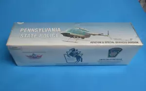 White Rose Collectibles PA Polizia di Stato Bell Jet Ranger II blu oro elicottero - Foto 1 di 9