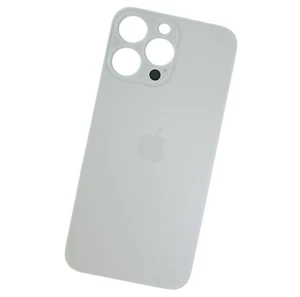 Cubierta trasera para Apple iPhone 14 Pro Max / tapa de batería / blanco Big Hole / logotipo / pegamento - Imagen 1 de 2