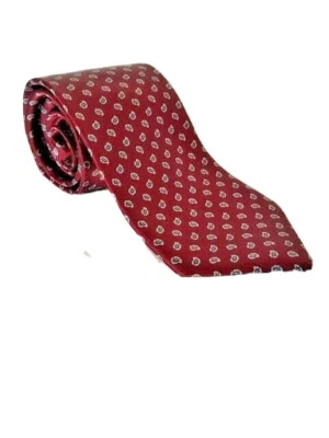 Neck Tie Mens Designer Surrey Classics Maroon with Blue and Gray  Geo Design - Imagem 1 de 4