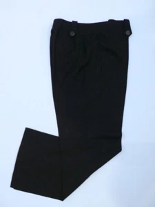 PER SE Women's Brown Flat Front Wool Stretch Dress Trousers Pants Sz 8 - Picture 1 of 8