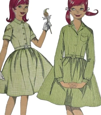 1950s Girls Full Skirt Shirt Ballerina Dress Blackmore 9609 Sewing Pattern - Image 1 of 3