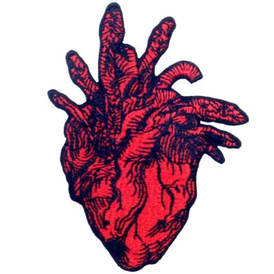 Patch Embroidery Patches Iron Sew On Clothing Badges appliques snake hearts 676R - Image 1 of 4