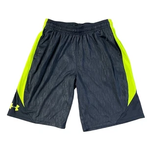 Under Armour Shorts Youth Large Black Athletic Training Fitness Running 239 - Picture 1 of 11
