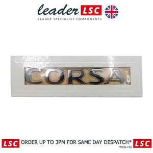 Tailgate Rear Nameplate Badge 93188809 Genuine VAUXHALL Corsa NEW - Picture 1 of 12