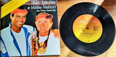 Julio Iglesias E Willie Nelson As Time Goes By Vinyl Single 7inch LP 43559 - Bild 1 von 2