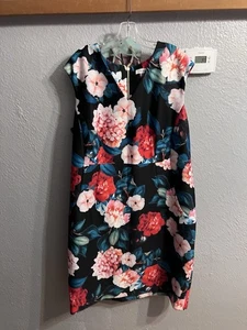Vestido floral negro Calvin Klein Fit & Flare Plus talla 22W para mujer - Imagen 1 de 10