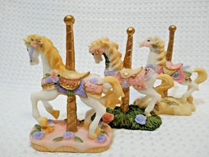 Krone Akzente Karussell Pferd Figur Mehrfarbig Keramik Sammlerstück Deko - Bild 1 von 14