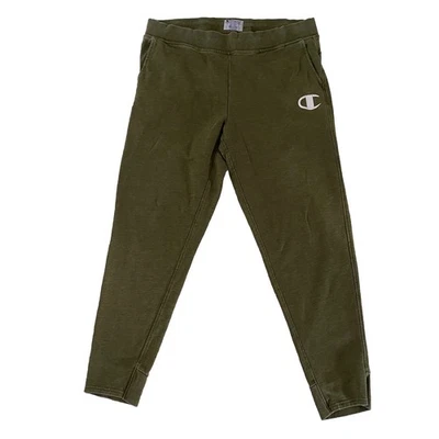Pantalones de chándal Champion para hombre XL verde con cordón cintura elástica logotipo pierna cónica Foto 1 de 4