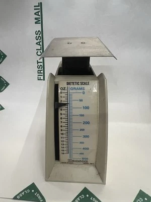 Винтажные кухонные диетические пищевые весы Hanson 16 унций / 500 граммов сделано в США - Изображение 1 из 4