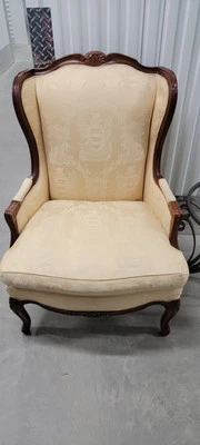 Vintage Louis XV Hickory Chair Armchair - Image 1 of 4