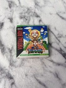 Mario Tennis Virtual Boy Japan Box & Manual, USA Game Cartridge READ DISCRIPTION