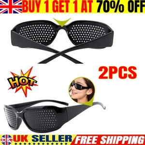 Small Hole Glasses Eyes Correction Exercise Eyesight Improvement Vision Care Hot - Picture 1 of 5