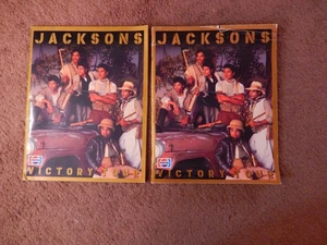 2 Vintage 1984 Epic Records Pepsi JACKSONS Victory Tour Programs WITH 4 TICKETS - Picture 1 of 24