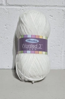 Herrschners Worsted Yarn, White, 100% Acrylic, 3oz Skein - Image 1 of 3