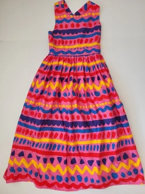 Girls Stella McCartney Woven Maxi Dress size 12 pink abstract print - Image 1 of 4