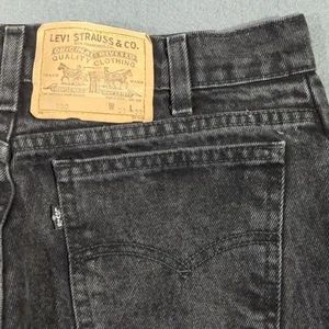 Jeans Levi's De Colección Para Hombre 33x32 Negro 350 Calce Relajado Cónico 40550 Hecho en EE. UU. Años 80 - Imagen 1 de 15