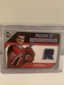 Zach Parise ROOKIE THREADS UPPER DECK SERIES 1 2005-06 #RT-ZP - Picture 1 of 2
