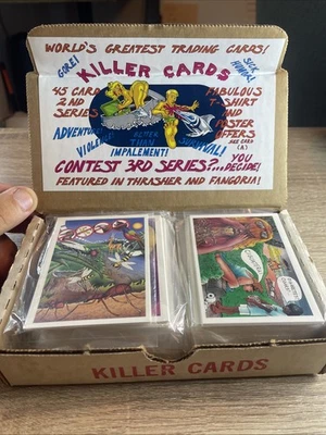 1988 KILLER CARDS * SERIES 2 * FIRST EDITION * 50 PACK BOX * PIRANHA PRESS *RARE - Image 1 of 3