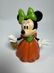 Disney Halloween Minnie Mouse Orange Dress 5" Tall Fall Decor Toy - Picture 1 of 8