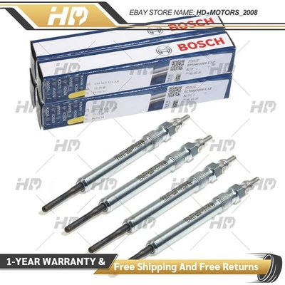 4x OEM BOSCH 059963319AB Glow Plugs For A1-A8 Q3 Q5 Q7 SEAT ŠKODA TIGUAN T6 TDI - Image 1 of 4