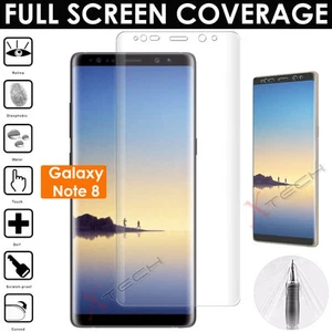 1x FULL SCREEN Face Curved TPU Screen Protector Cover for Samsung Galaxy Note 8 - Picture 1 of 1