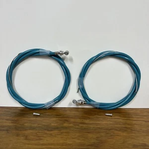 SET CAVI FRENO BMX OLD SCHOOL VERDE TURCHESE ADATTI A REDLINE HARO MASTER GT DYNO - Foto 1 di 5