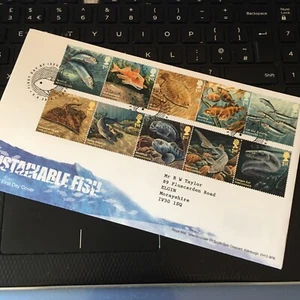 GB 2014 Stamps SUSTAINABLE FISH First Day Cover FISHGUARD Pmk FDC WCP - Picture 1 of 3