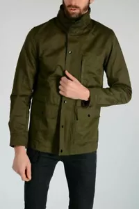 DIESEL Mens Canvas J-WINES Hooded Military Jacket 00SVTZ-0NAOH-5AV Size XL - Picture 1 of 12