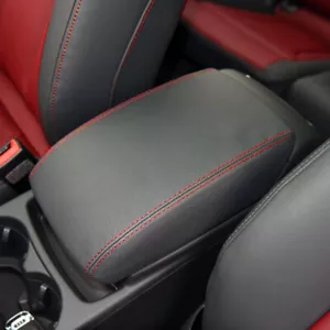 Tapa reposabrazos interior coche consola central caja cubierta cuero para Audi Q5 2010-2018 - Imagen 1 de 9