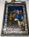VINTAGE GLASSMASTERS STAINED GLASS SUNCATCHER OF ROSETTI
