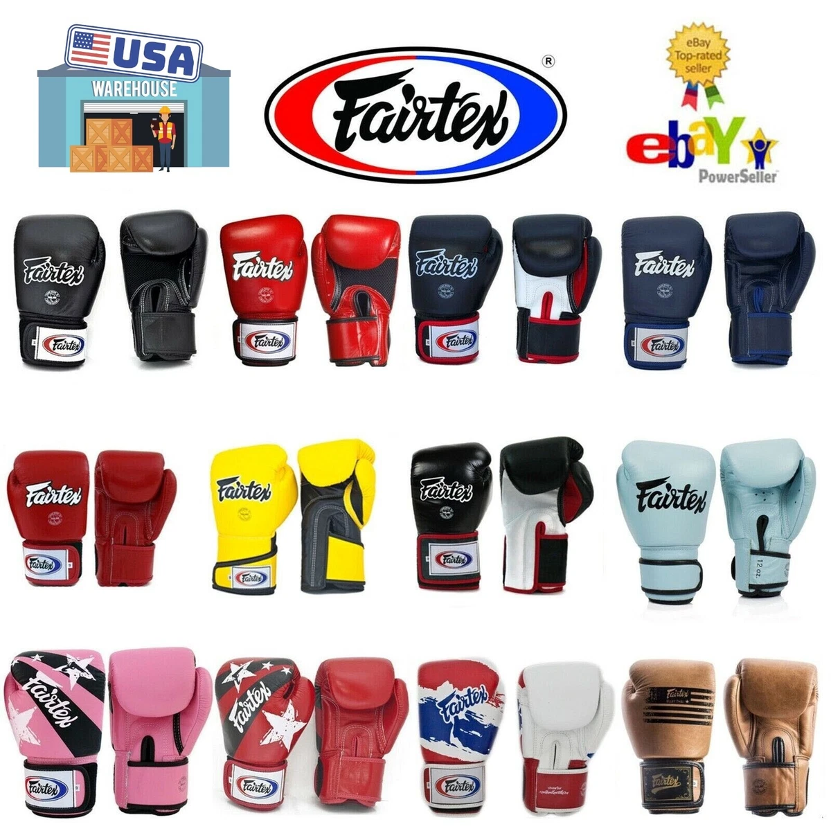 Fairtex 10 oz. Weight Boxing Gloves for sale | eBay