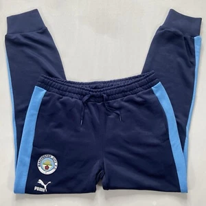[769497-02] Puma Manchester City F.C. Heritage T7 Track Pants Blue Men's Size LG - Picture 1 of 18