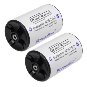 2pz AA dimensione D Batteria Adattatori casi convertitore D-adattatore - Photo 1/3