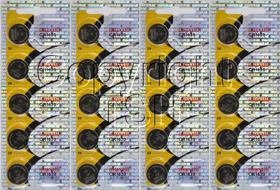 Maxell original 1620 CR1620 Lithium 3V Battery ( 20 PC ) - Image 1 of 1