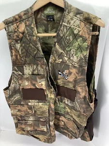 Quail Unlimited Vest Men Size XL Camouflage Full Zip Shooting Hunting Vintage - Picture 1 of 13