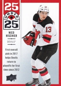 NICO HISCHIER 2018-19 18-19 CUBIERTA SUPERIOR 25 BAJO 25 INSERTO #11 DEVILS - Imagen 1 de 1