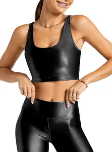 Top corto negro Koral Korra Infinity para mujer talla S - Imagen 1 de 4