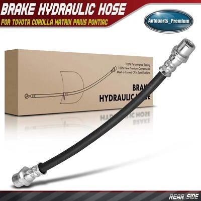 Rear Left or Right Brake Hydraulic Hose for Pontiac Vibe Toyota Corolla Matrix - Image 1 of 4