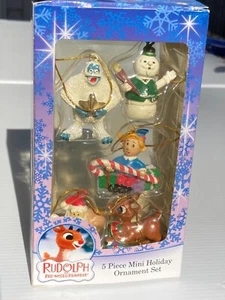 KURT ADLER Rudolph das Rentier mit der roten Nase 5-teilig Mini Weihnachtsschmuck - Bild 1 von 17