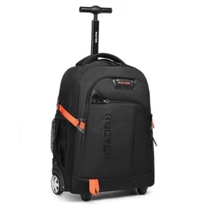 Rolling Backpack, 18 inch Laptop Travel Backpack with Wheels for Men Women, - Picture 1 of 7