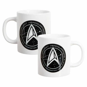 Star Trek Starfleet Headquarters Command Logo 16 oz Ceramic Mug NEW UNUSED - Picture 1 of 1