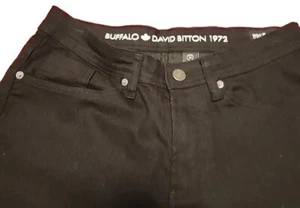 Buffalo Men’s Jean Shorts David Bitton Evan-X Basic Stretch Size 30 Black Pocket - Picture 1 of 9