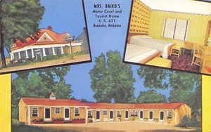 Roanoke Alabama ~ Baird Motor Court an der US Route 431 ~ Babybetten 50er Jahre - Bild 1 von 2