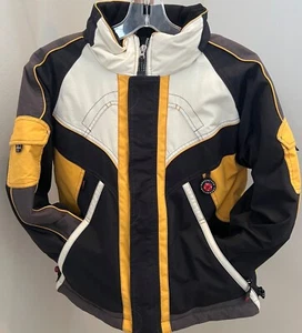 Obermeyer Boys 8 Ski Jacket Team OBX Yellow Black I -GROW Winter Youth Coat NWOT - Picture 1 of 14